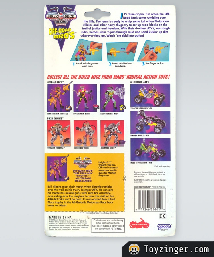 Biker Mice Figure - Off Road Bros