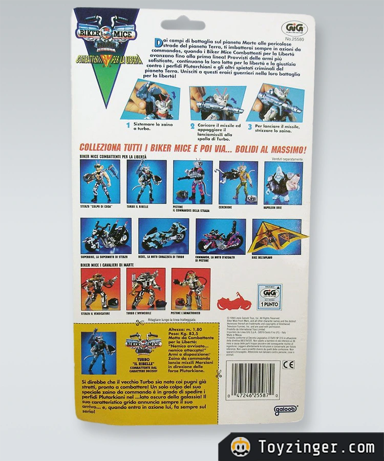 Biker Mice Figure - Freedom Fighters