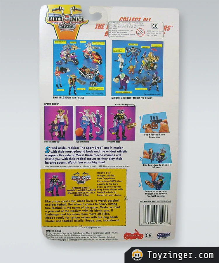 Biker Mice vintage figure - sport bros