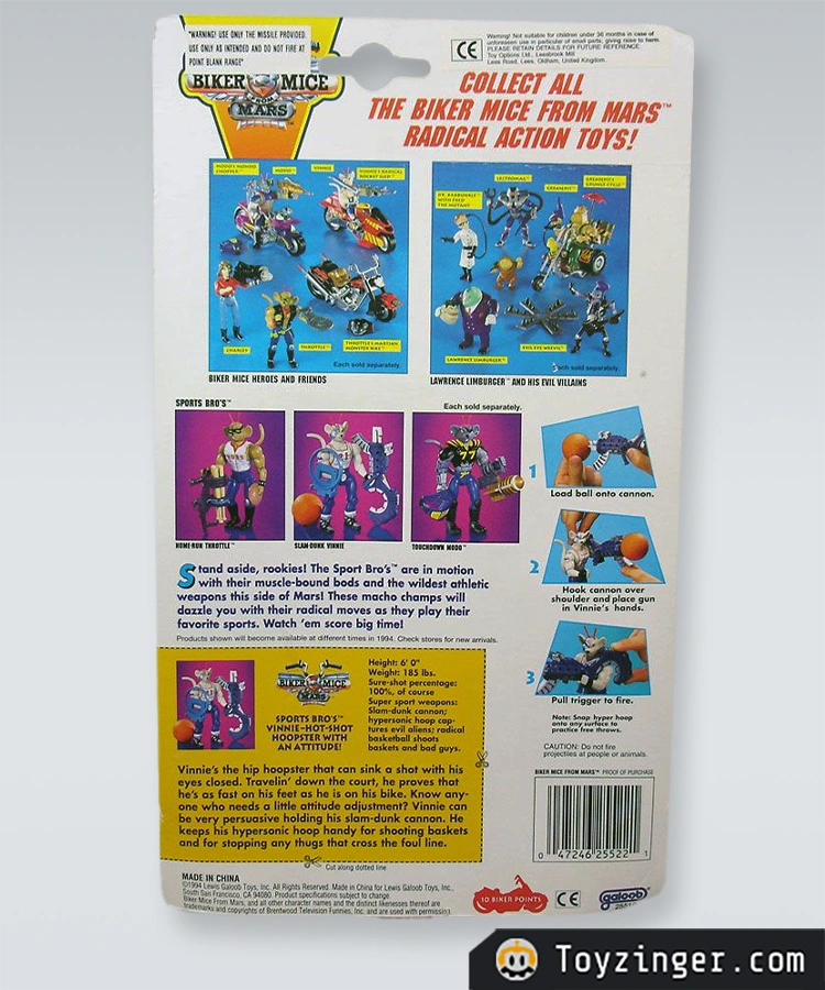Biker Mice vintage figure - sport bros