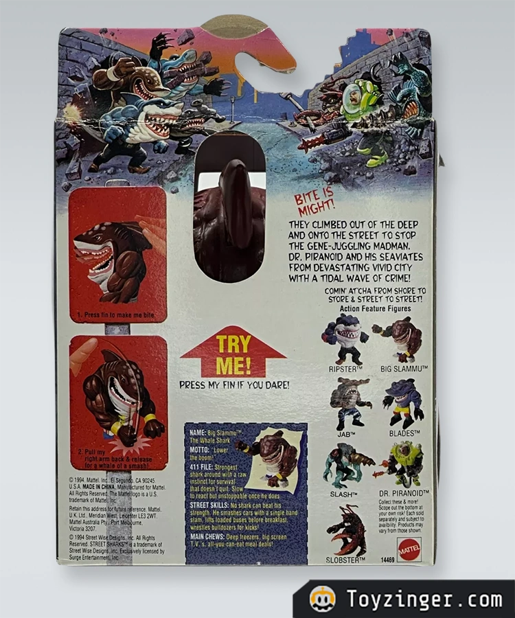 Street Sharks Vintage Figure