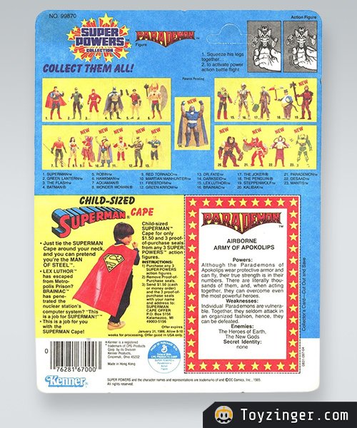 Super Powers Vintage Figure 1985